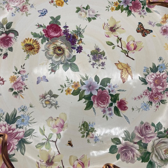 Rare! Chelsea Luster by MacKenzie Childs Extra Large Serving Platter 18.5" - Picture 6 of 8